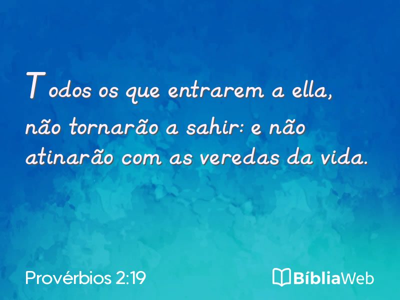 Provérbios 2:19 em imagem para compartilhar