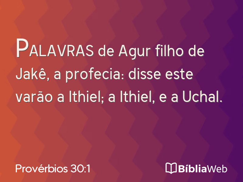 Provérbios 30:1 em imagem para compartilhar