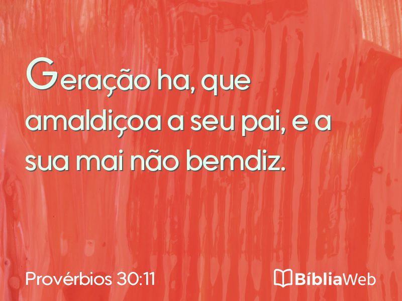 Provérbios 30:11 em imagem para compartilhar