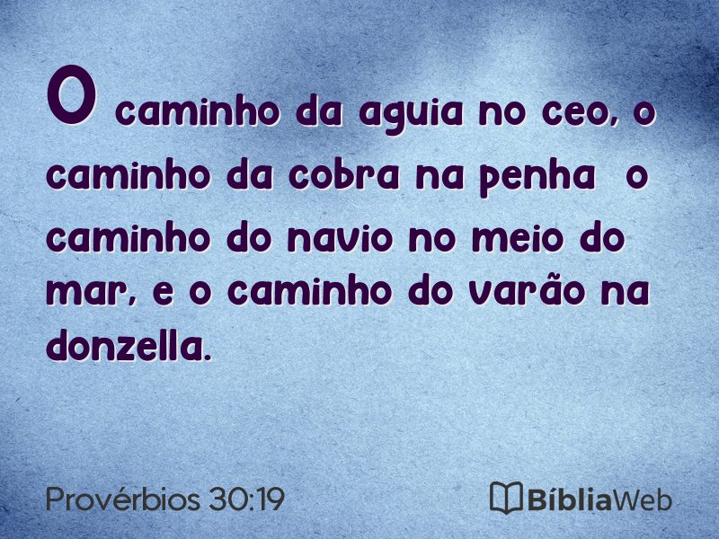 Provérbios 30:19 em imagem para compartilhar