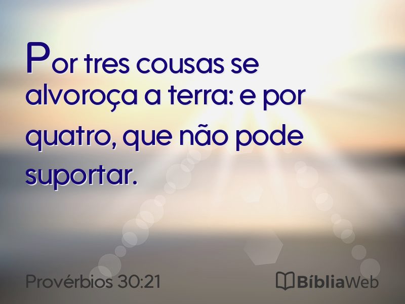 Provérbios 30:21 em imagem para compartilhar