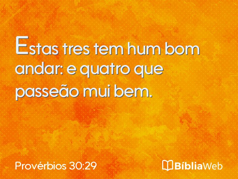 Provérbios 30:29 em imagem para compartilhar