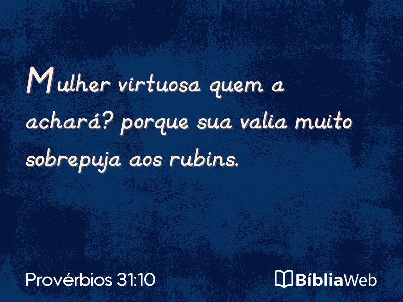 Provérbios 31:10 em imagem para compartilhar