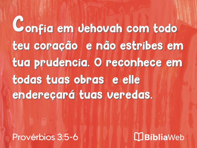 Provérbios 3:5-6 em imagem para compartilhar