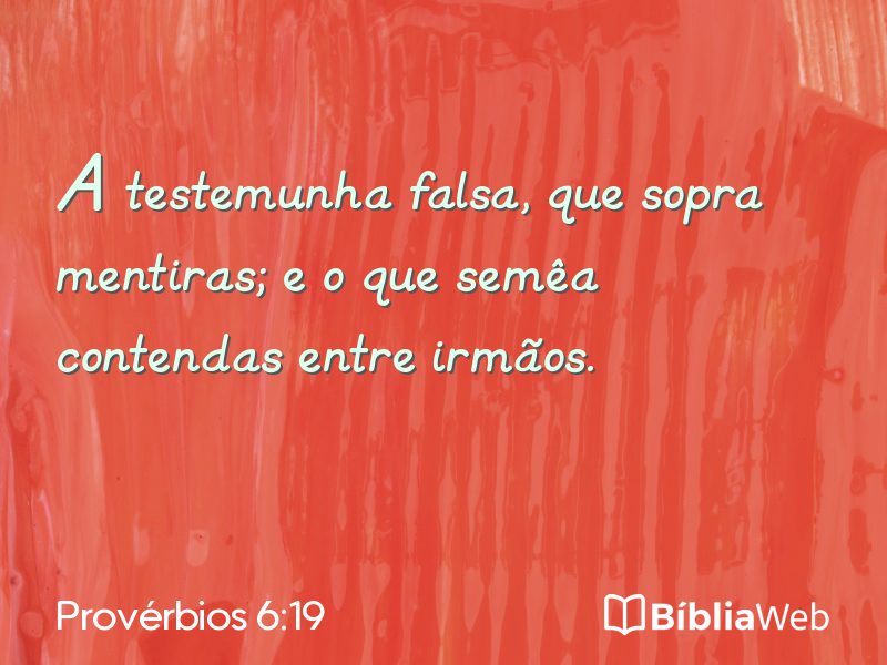 Provérbios 6:19 em imagem para compartilhar
