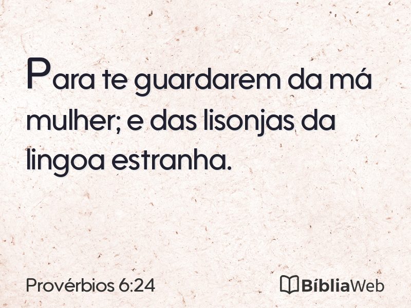 Provérbios 6:24 em imagem para compartilhar