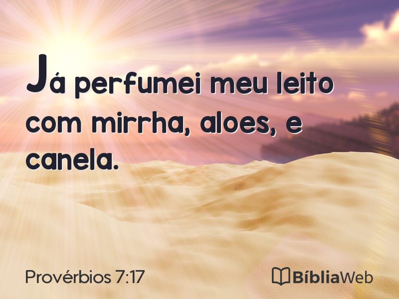 Provérbios 7:17 em imagem para compartilhar