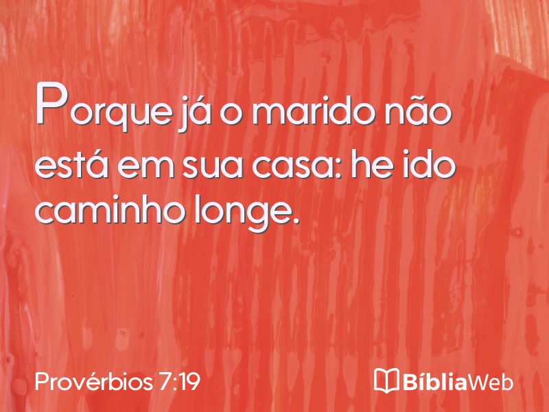 Provérbios 7:19 em imagem para compartilhar