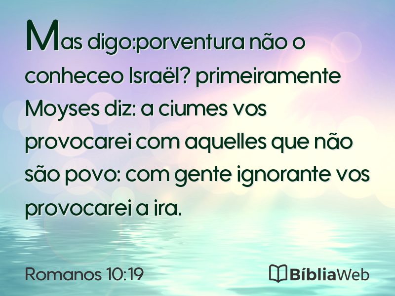 Romanos 10:19 em imagem para compartilhar