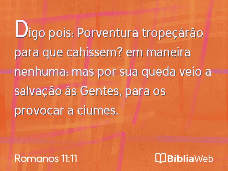 Romanos 11:11 em imagem para compartilhar