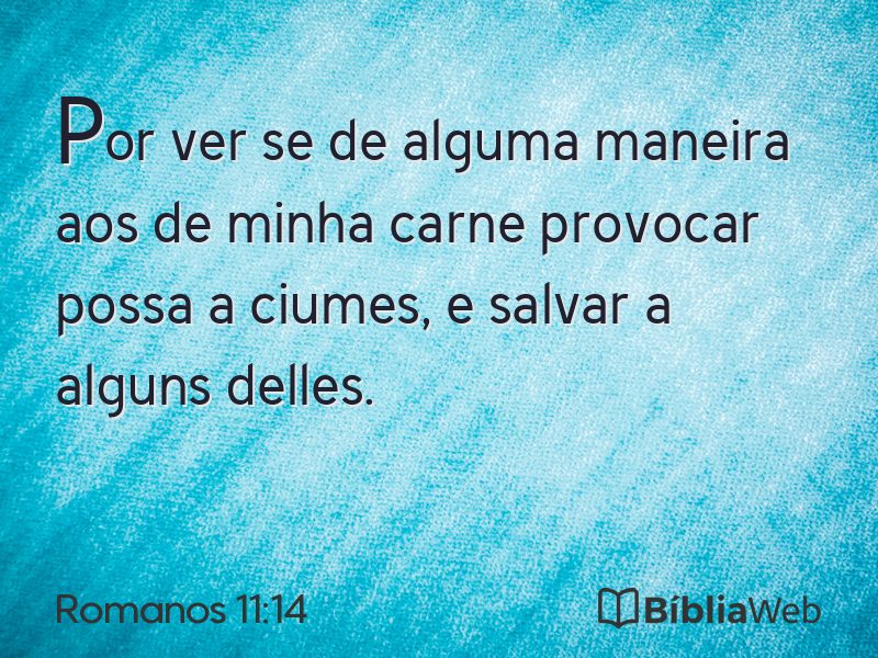 Romanos 11:14 em imagem para compartilhar
