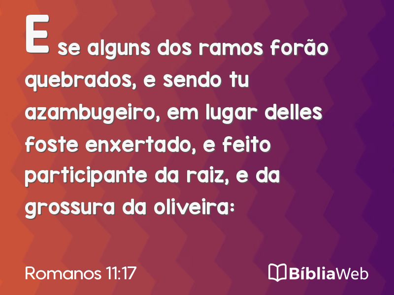 Romanos 11:17 em imagem para compartilhar
