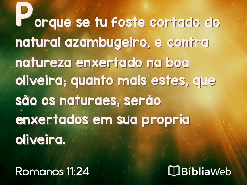 Romanos 11:24 em imagem para compartilhar