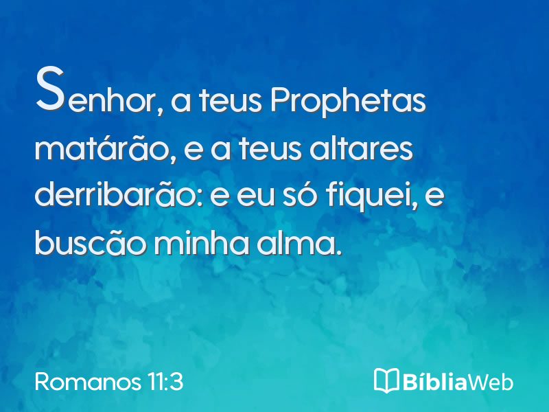 Romanos 11:3 em imagem para compartilhar