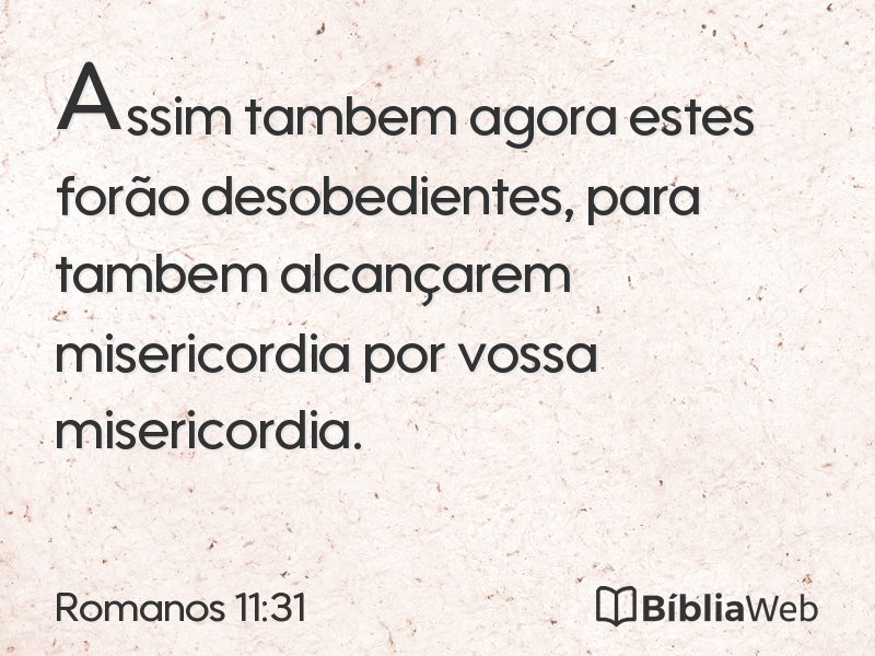 Romanos 11:31 em imagem para compartilhar