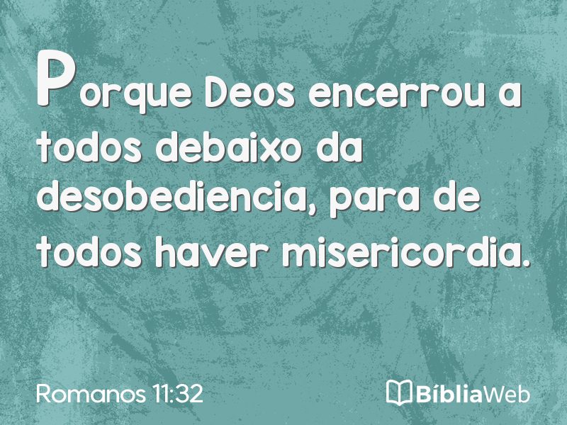 Romanos 11:32 em imagem para compartilhar