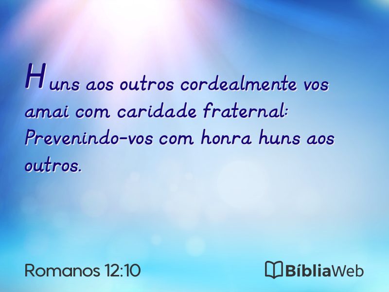Romanos 12:10 em imagem para compartilhar