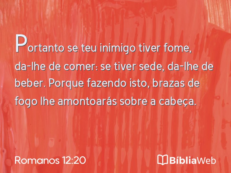 Romanos 12:20 em imagem para compartilhar