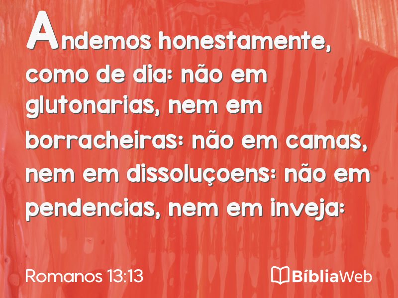 Romanos 13:13 em imagem para compartilhar