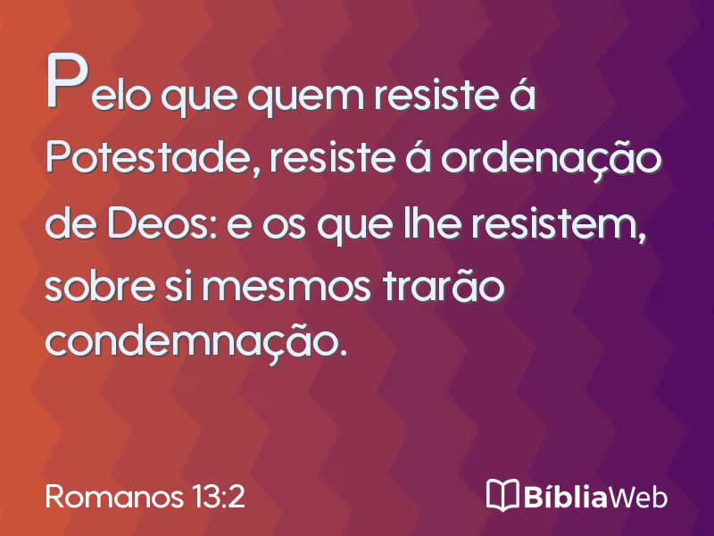 Romanos 13:2 em imagem para compartilhar
