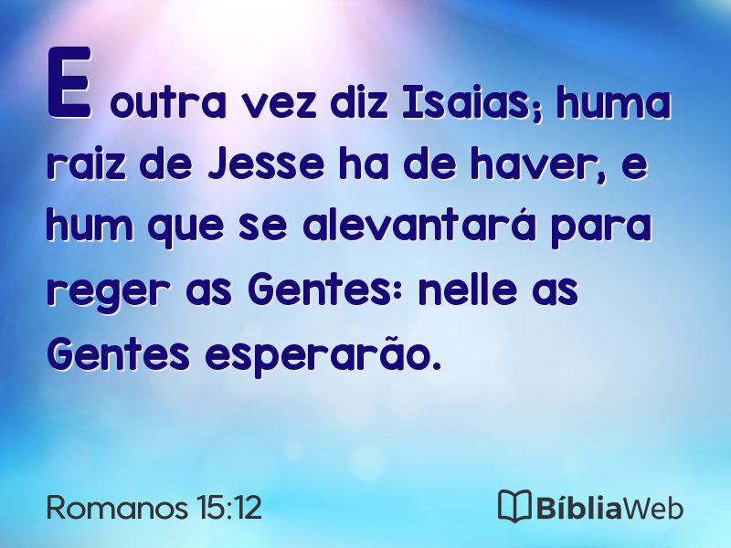 Romanos 15:12 em imagem para compartilhar