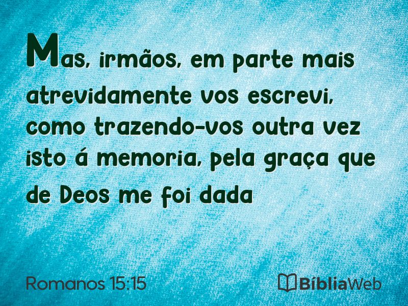 Romanos 15:15 em imagem para compartilhar
