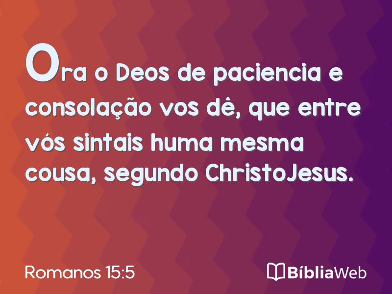 Romanos 15:5 em imagem para compartilhar