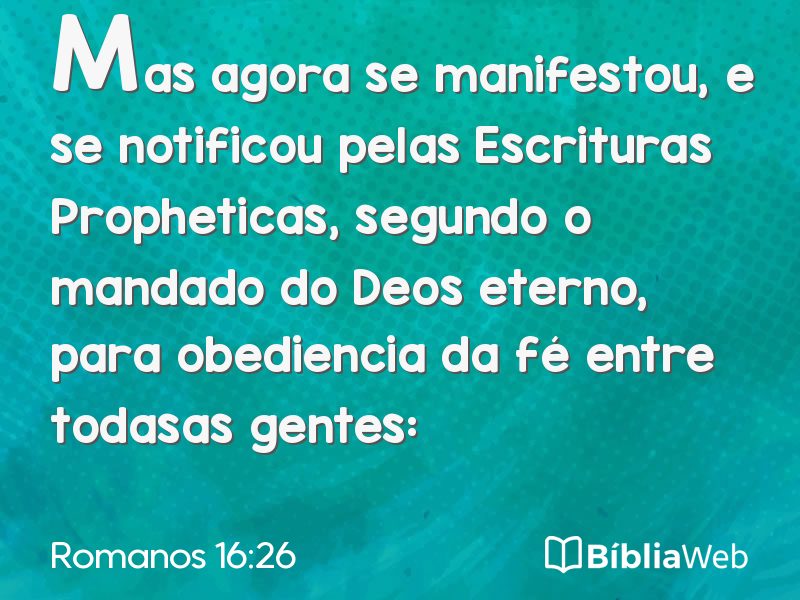Romanos 16:26 em imagem para compartilhar