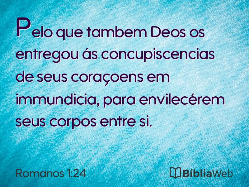 Romanos 1:24 em imagem para compartilhar