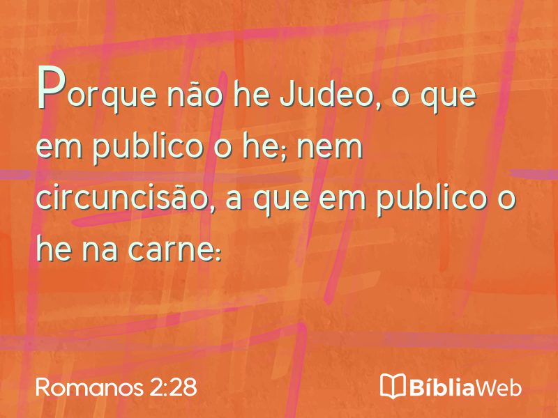 Romanos 2:28 em imagem para compartilhar