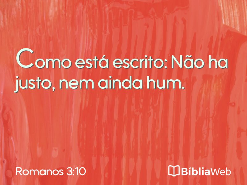 Romanos 3:10 em imagem para compartilhar