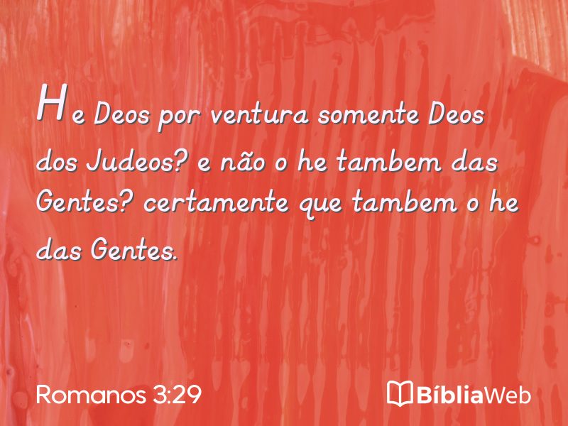 Romanos 3:29 em imagem para compartilhar