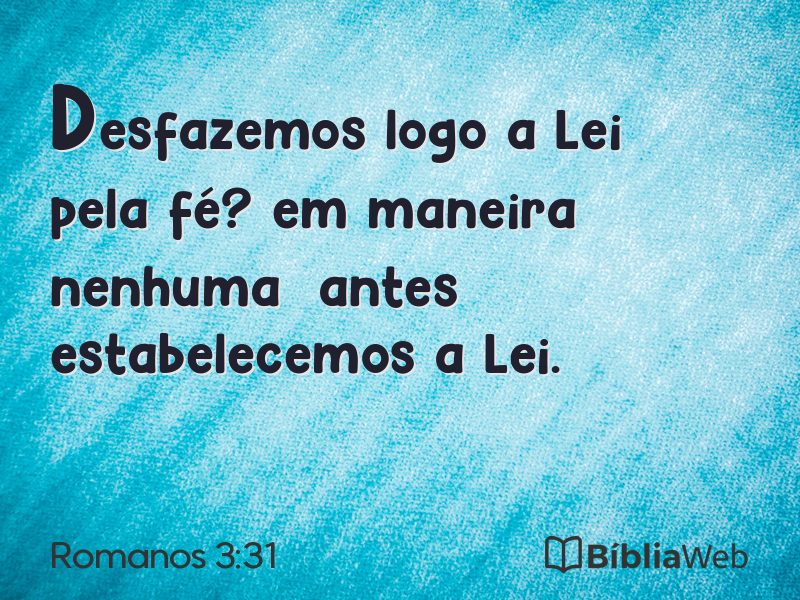 Romanos 3:31 em imagem para compartilhar