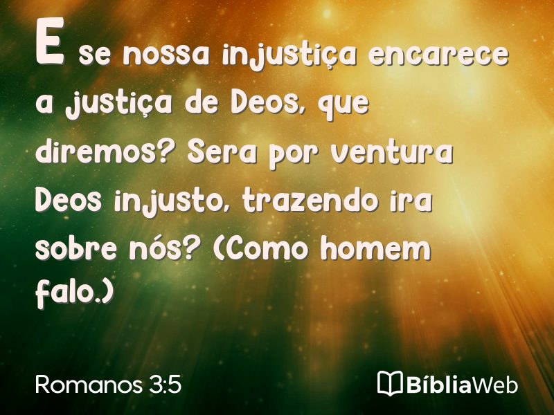 Romanos 3:5 em imagem para compartilhar