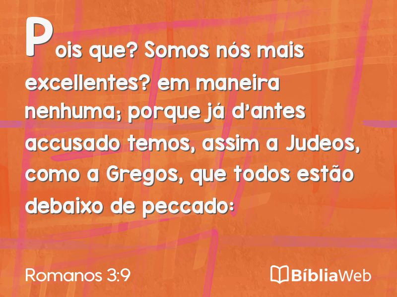 Romanos 3:9 em imagem para compartilhar