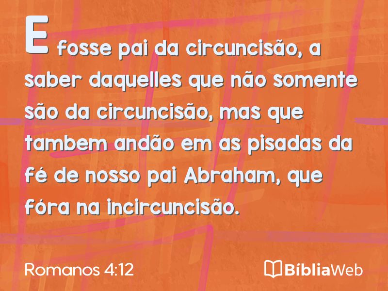 Romanos 4:12 em imagem para compartilhar