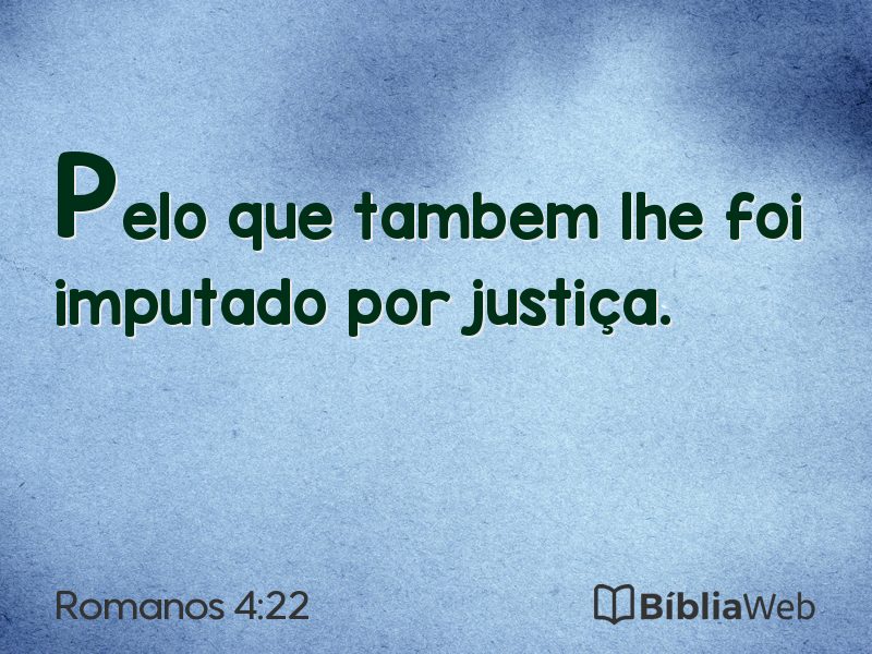 Romanos 4:22 em imagem para compartilhar