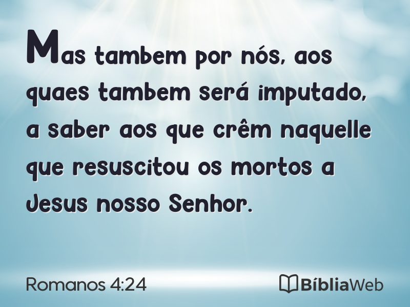 Romanos 4:24 em imagem para compartilhar