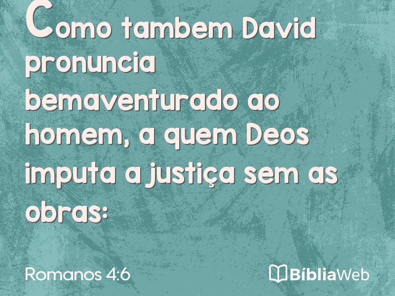 Romanos 4:6 em imagem para compartilhar