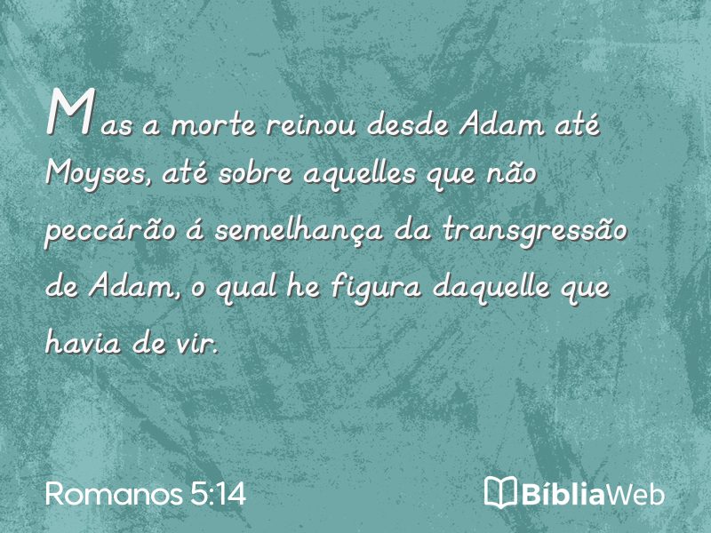 Romanos 5:14 em imagem para compartilhar