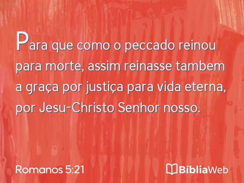 Romanos 5:21 em imagem para compartilhar