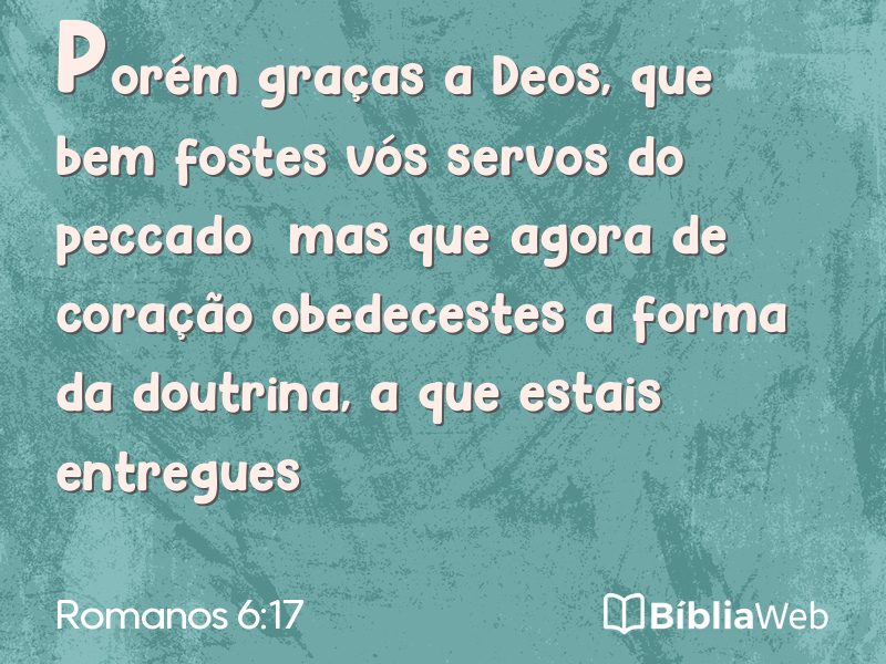 Romanos 6:17 em imagem para compartilhar