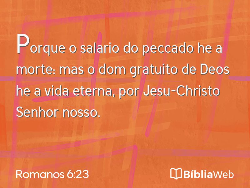 Romanos 6:23 em imagem para compartilhar