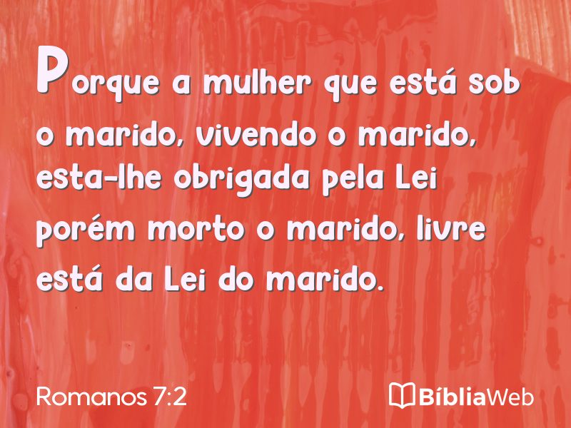 Romanos 7:2 em imagem para compartilhar