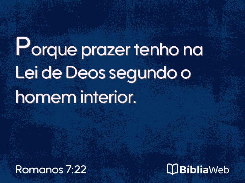 Romanos 7:22 em imagem para compartilhar