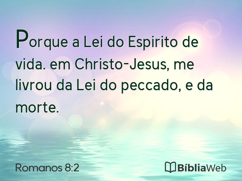 Romanos 8:2 em imagem para compartilhar