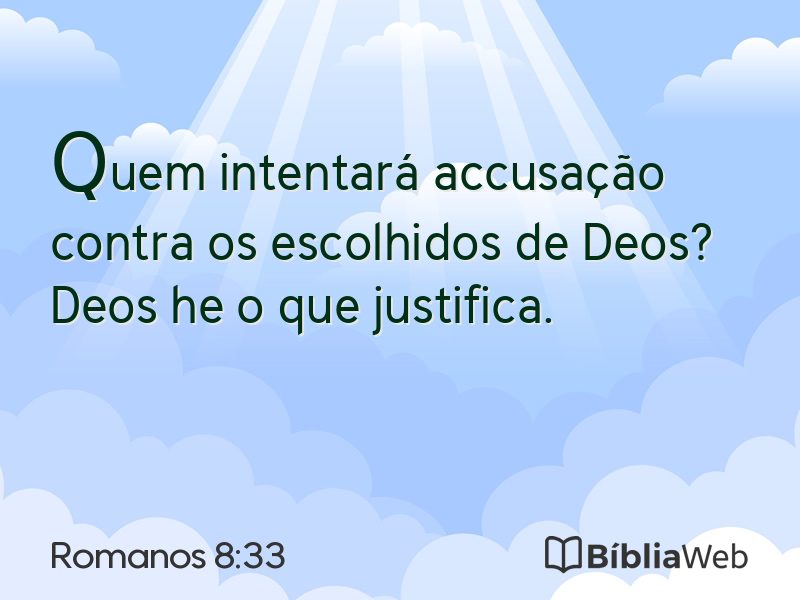 Romanos 8:33 em imagem para compartilhar