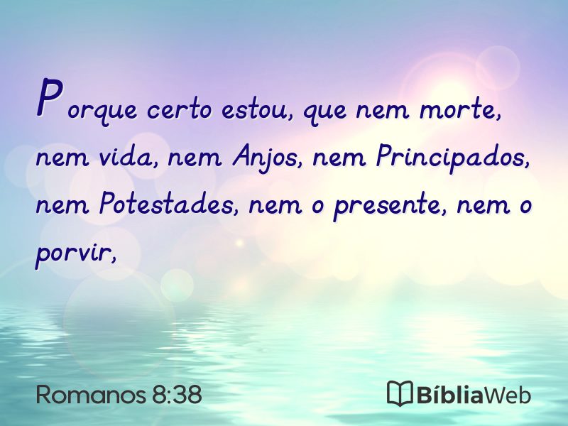 Romanos 8:38 em imagem para compartilhar