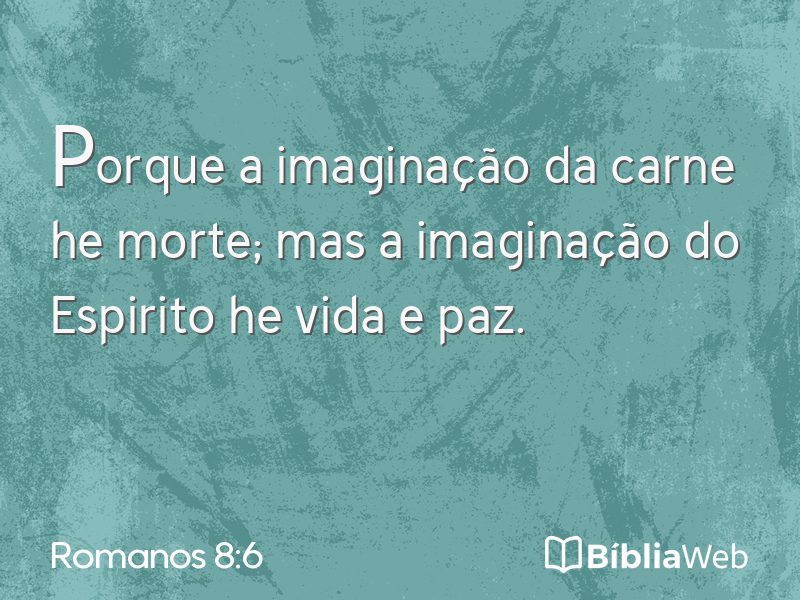 Romanos 8:6 em imagem para compartilhar
