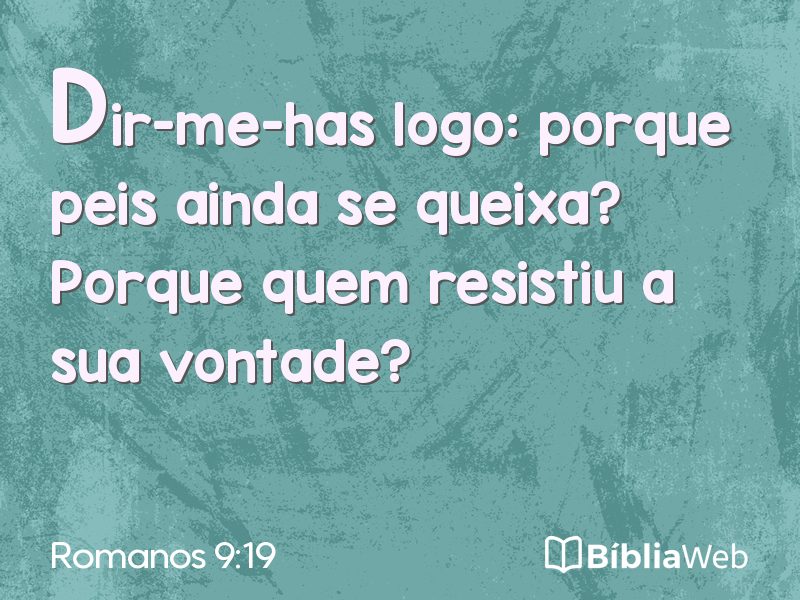 Romanos 9:19 em imagem para compartilhar